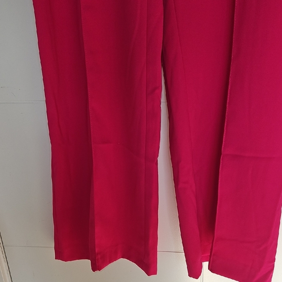 Zara Fuchsia Wide-Leg Pants - Picture 2 of 8